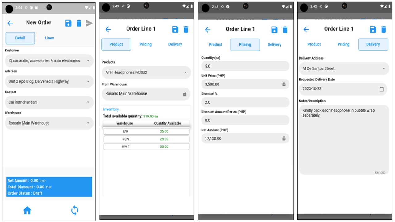 Snapshot 5 of Mobile Order Management for Dynamics 365 Supply Chain
