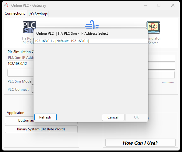 Online PLC - Gateway screenshot