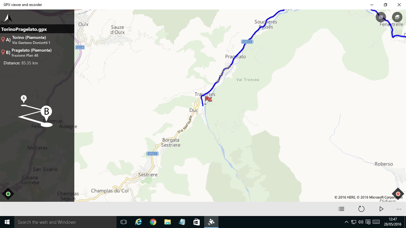 #4. GPX viewer and recorder (Windows) โดย: stefano64