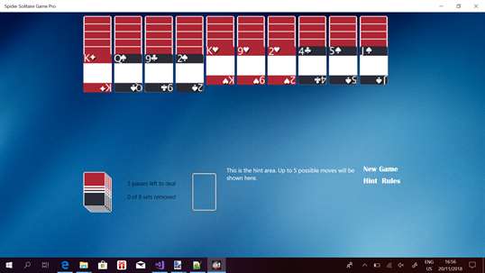 Spider Solitaire Game Pro screenshot 1