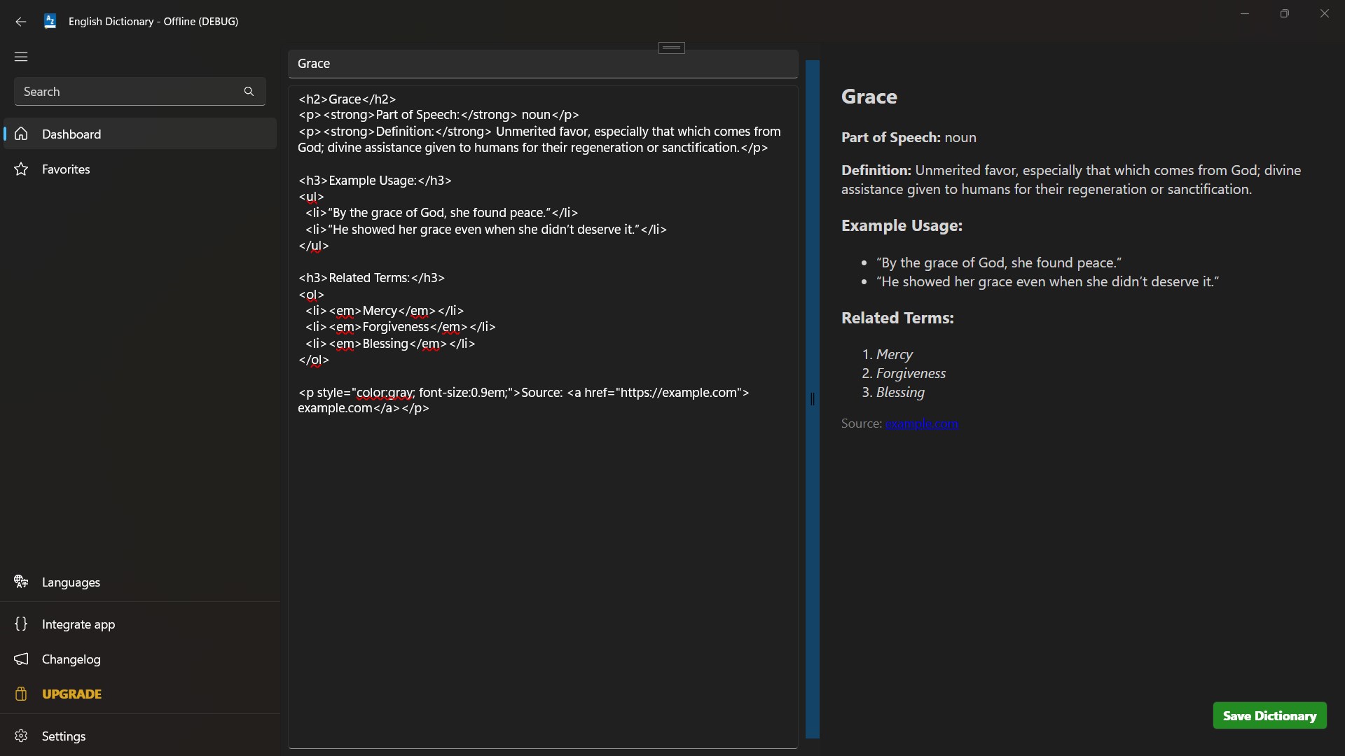 English Dictionary - Offline screenshot