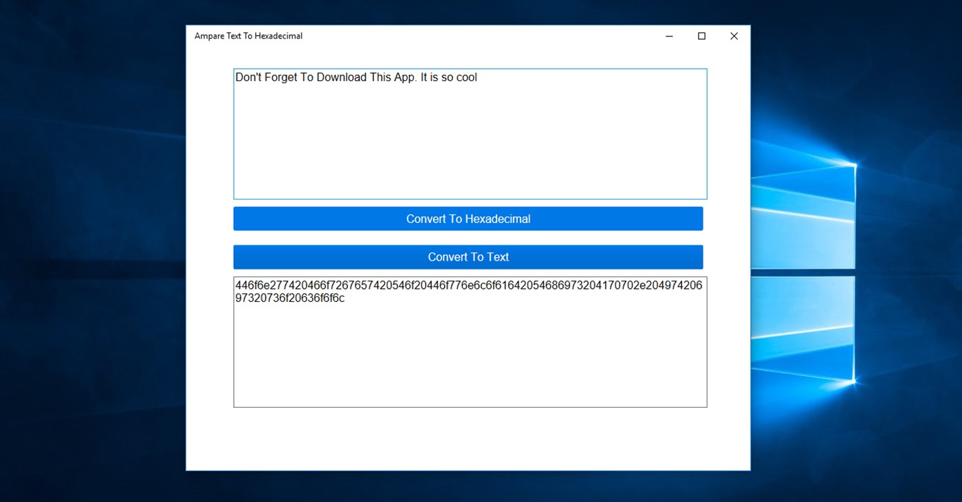 #3. Ampare Text To Hexadecimal (Windows) Podle: Juthawong Naisanguansee