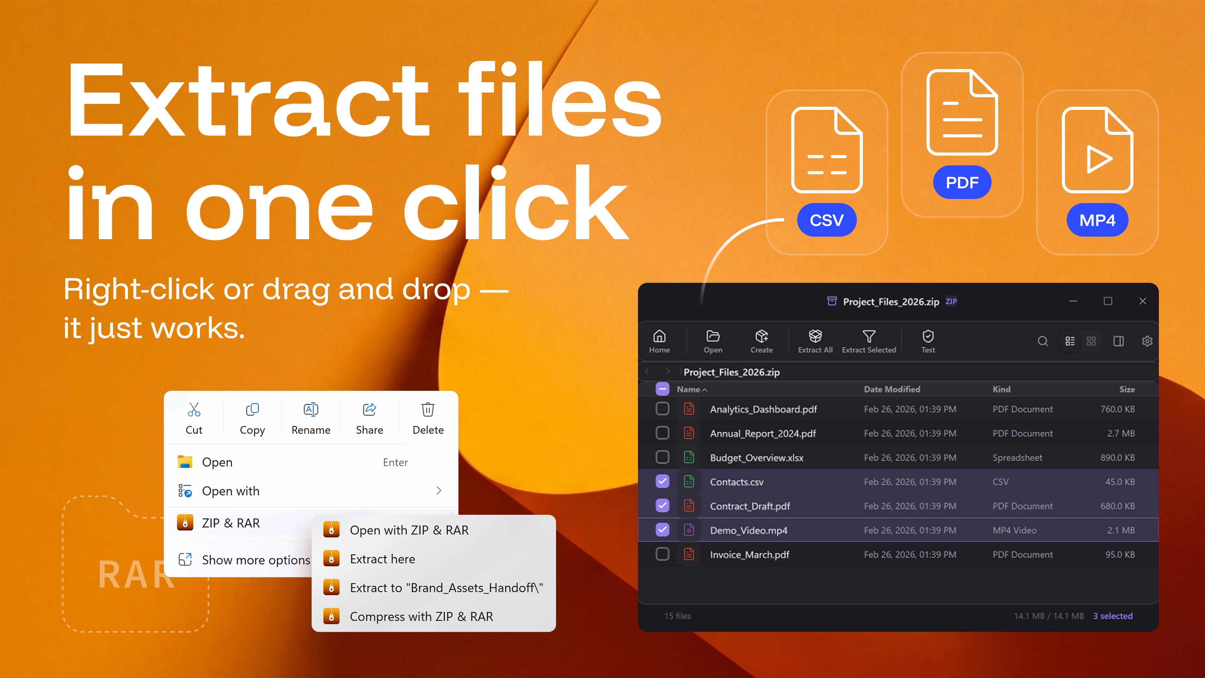 ZIP & RAR screenshot