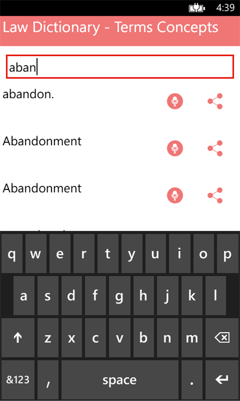 Law Dictionary - Terms Concepts Screenshots 2