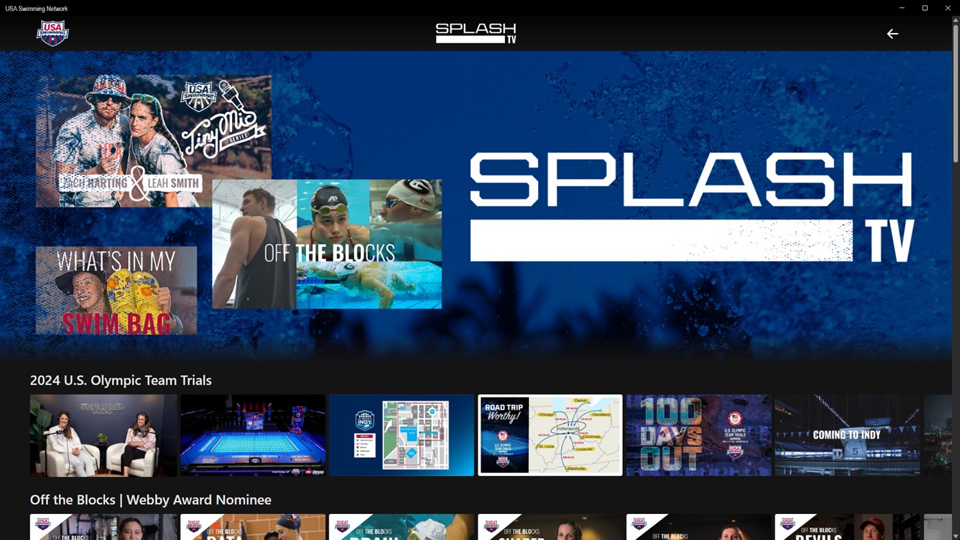 #2. USA Swimming Network (Windows) By: Connected Television Group