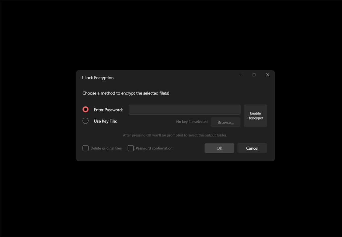#4. J-Lock Encryption (Windows) 作者: Devcoons