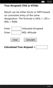 AeroTeal E6B screenshot 4