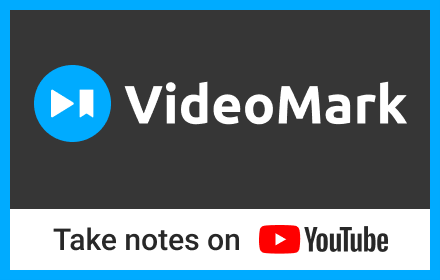 VideoMark - Take notes on YouTube small promo image