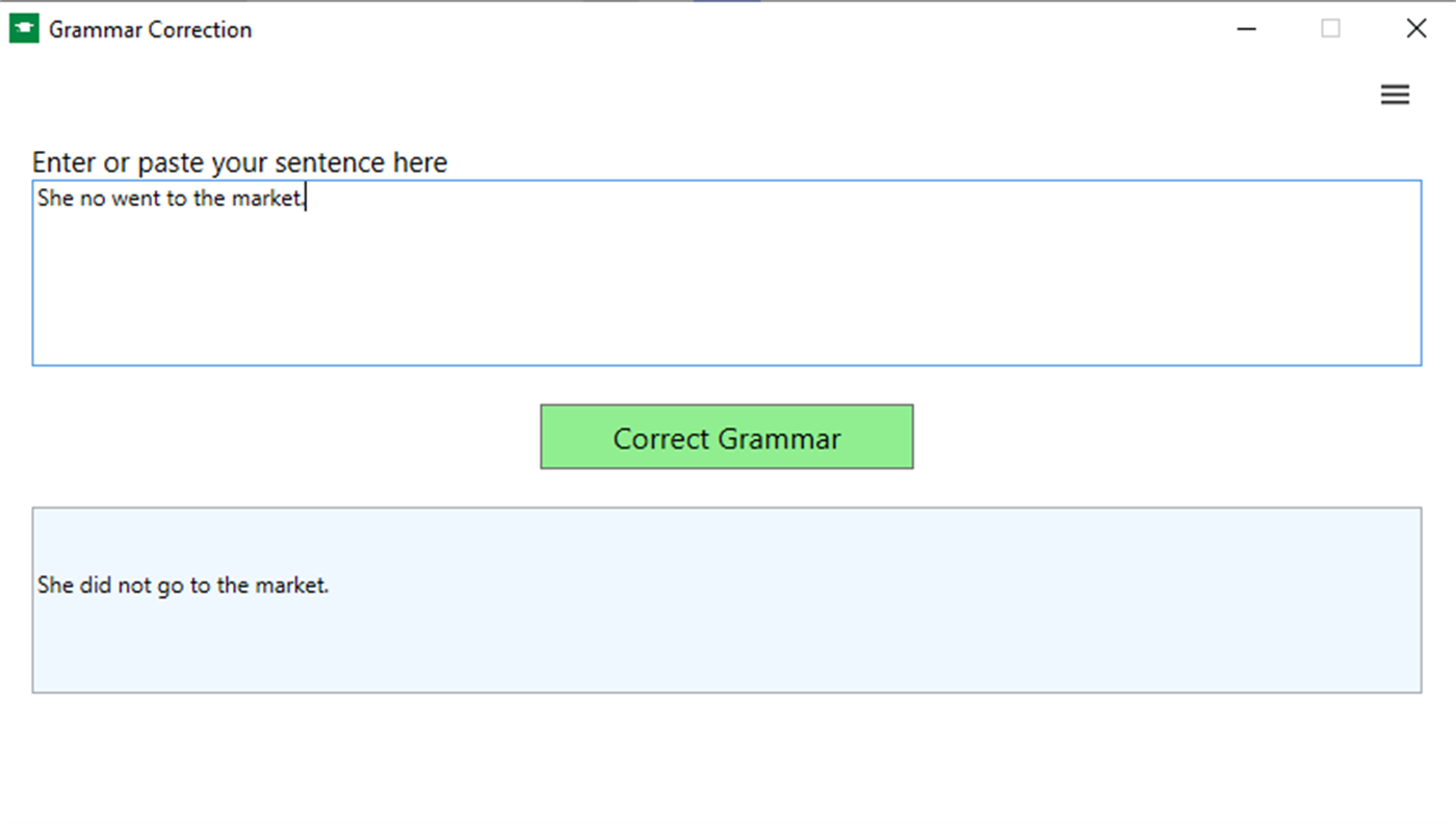 Grammar Correction screenshot 1