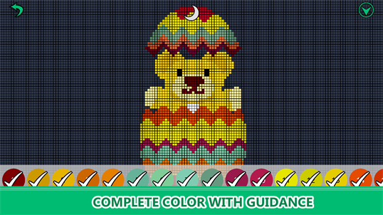 Surprise Eggs Color By Number: Pixel Art, Easter Coloring Book screenshot 2