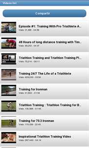 Triatlon training screenshot 2