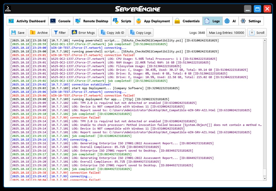 #8. ServerEngine (Windows) Με: CForce-IT, Claudio Orlando