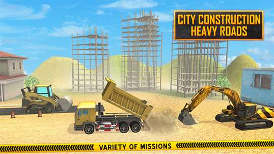 City Construction Heavy Roads - Mega City Builders screenshot 3