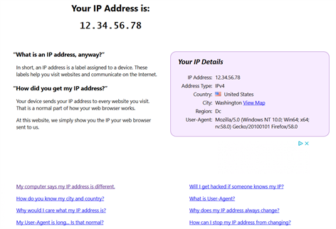 Get IP Address Screenshots 1