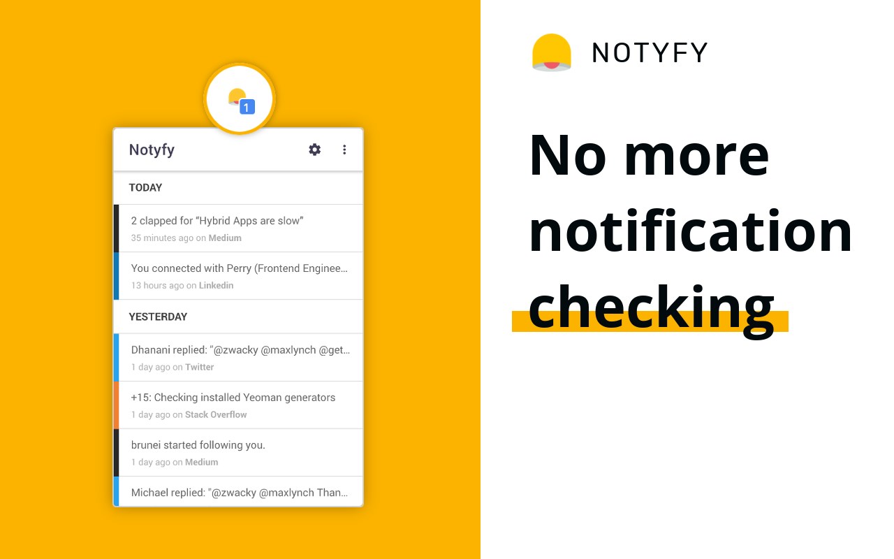 Notyfy - Web Notifications in One Place