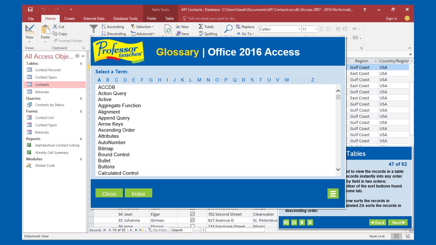 #6. Professor Teaches Access 2016 (Windows) 由: Individual Software Inc.
