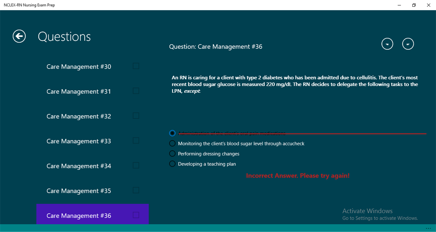 #2. NCLEX-RN Nursing Exam Prep (Windows) 来自: Double Bottom Line Partners LLC