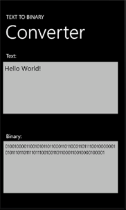 Text To Binary Code screenshot 1