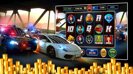 Street Racing - Hot Casino Slots - Pokies screenshot 1