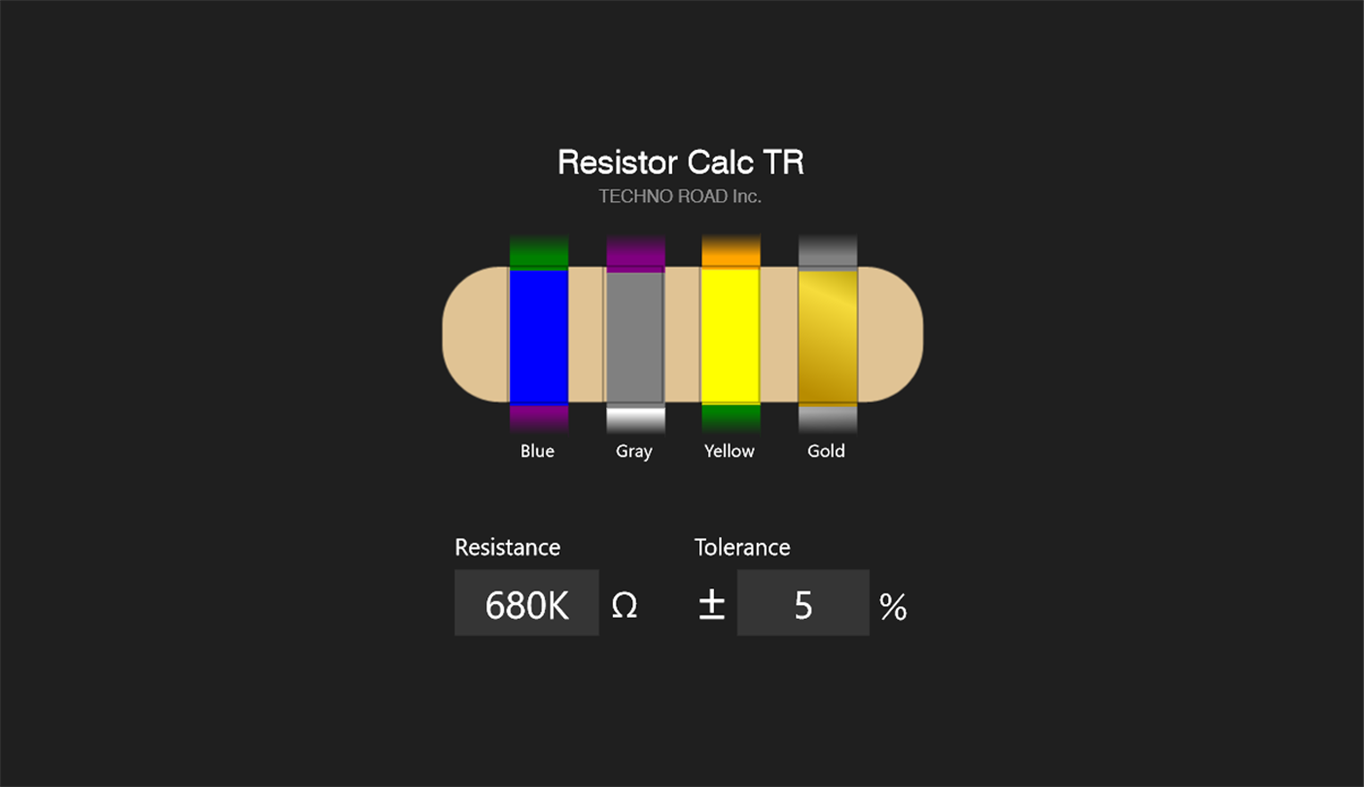 #2. Resistor Calc TR (Windows) 由: Techno Road Inc.