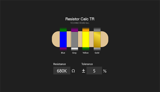 Resistor Calc TR screenshot 2