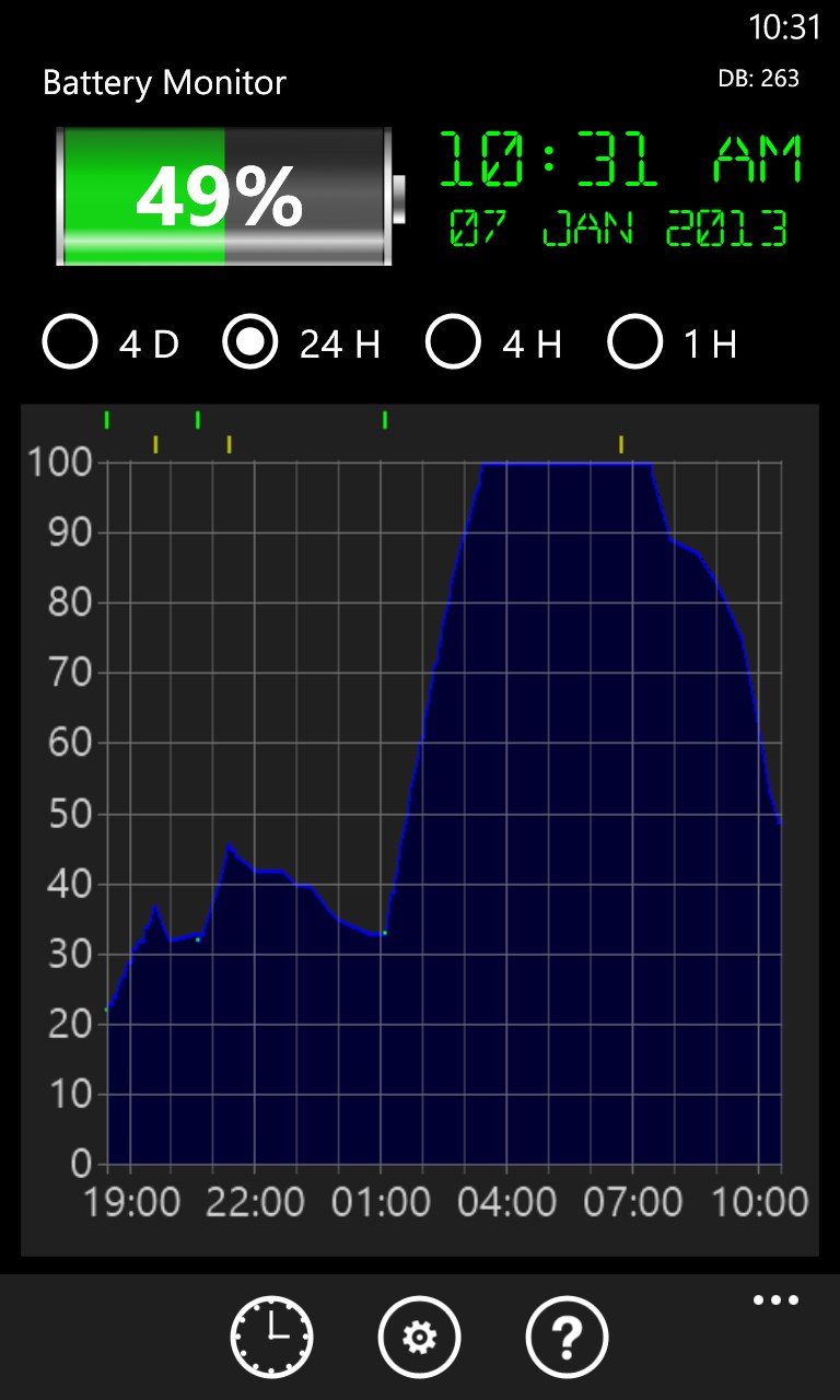 Battery Monitor w/ Voice Control for Windows 10 Mobile