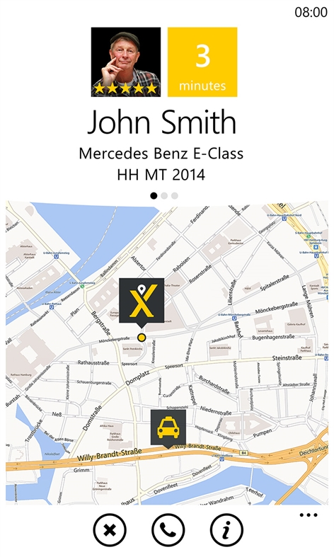 mytaxi Screenshot