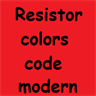 Resistor color code modern