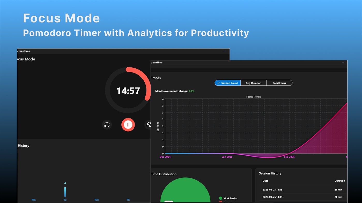 #4. TimeMark - Track Screen Time & App Usage (Windows) Av: Harmanita