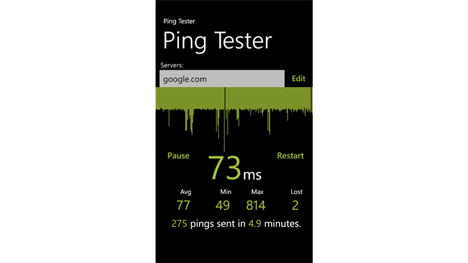 ping test iphone