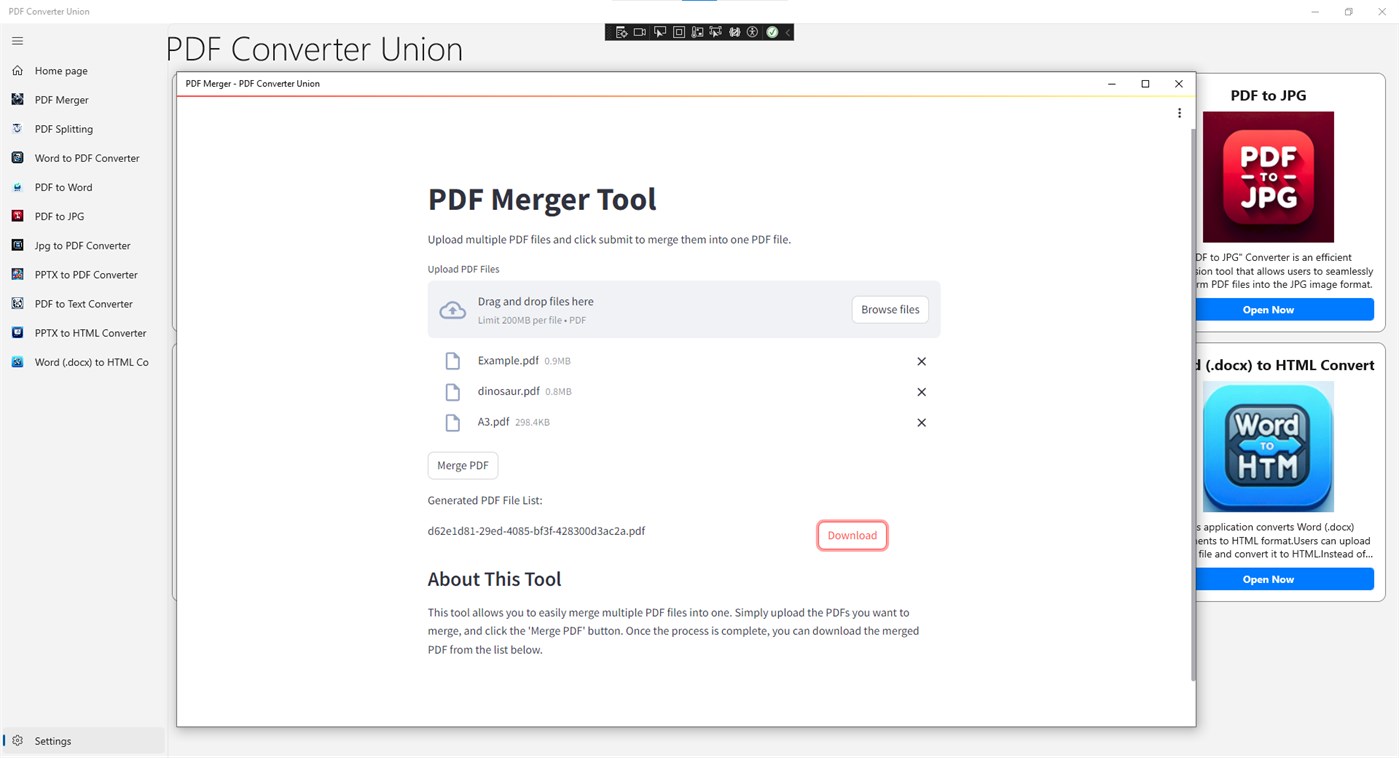 #2. PDF Converter Union (Windows) di: AI Power
