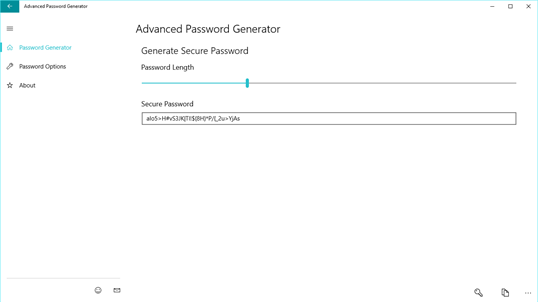 Advanced Password Generator screenshot 1