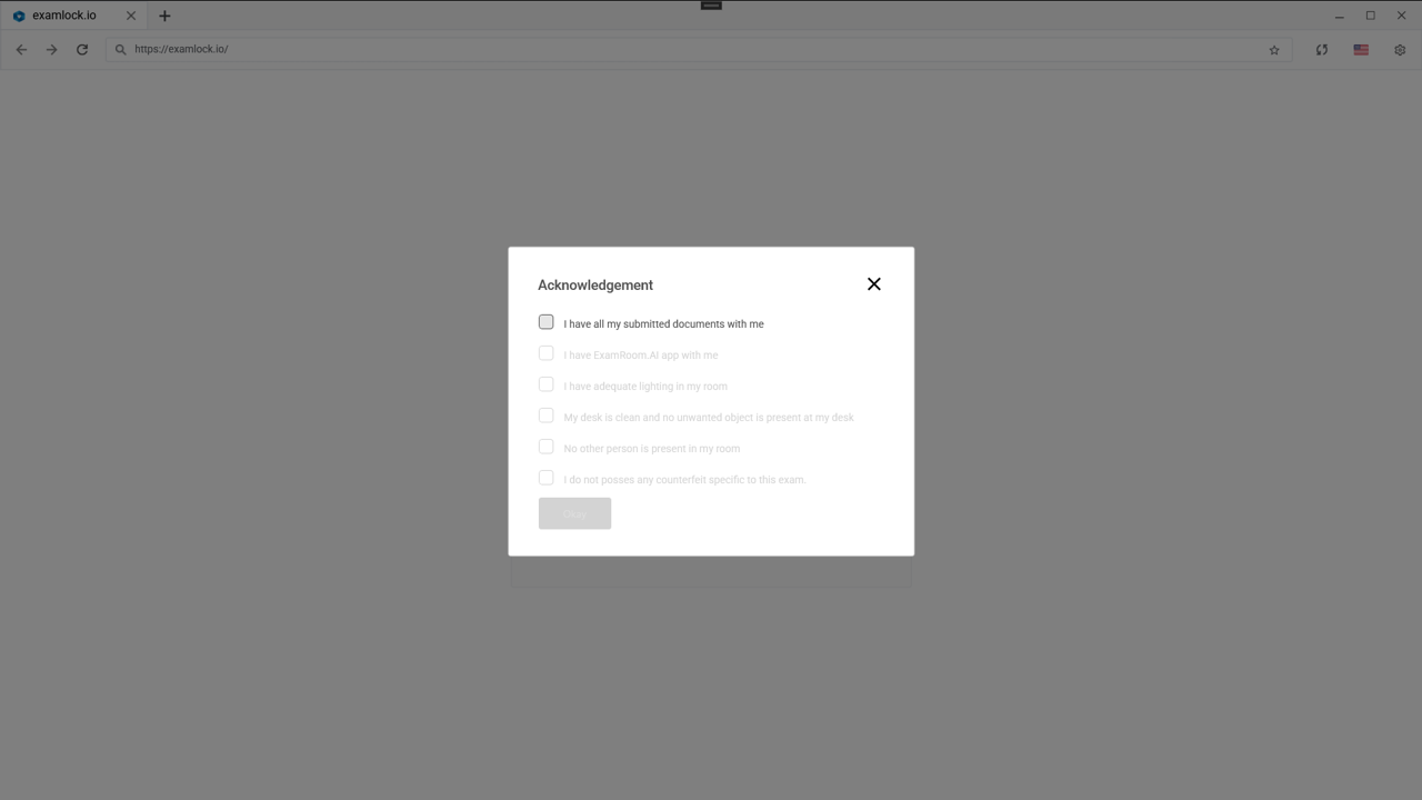 ExamLock.io screenshot