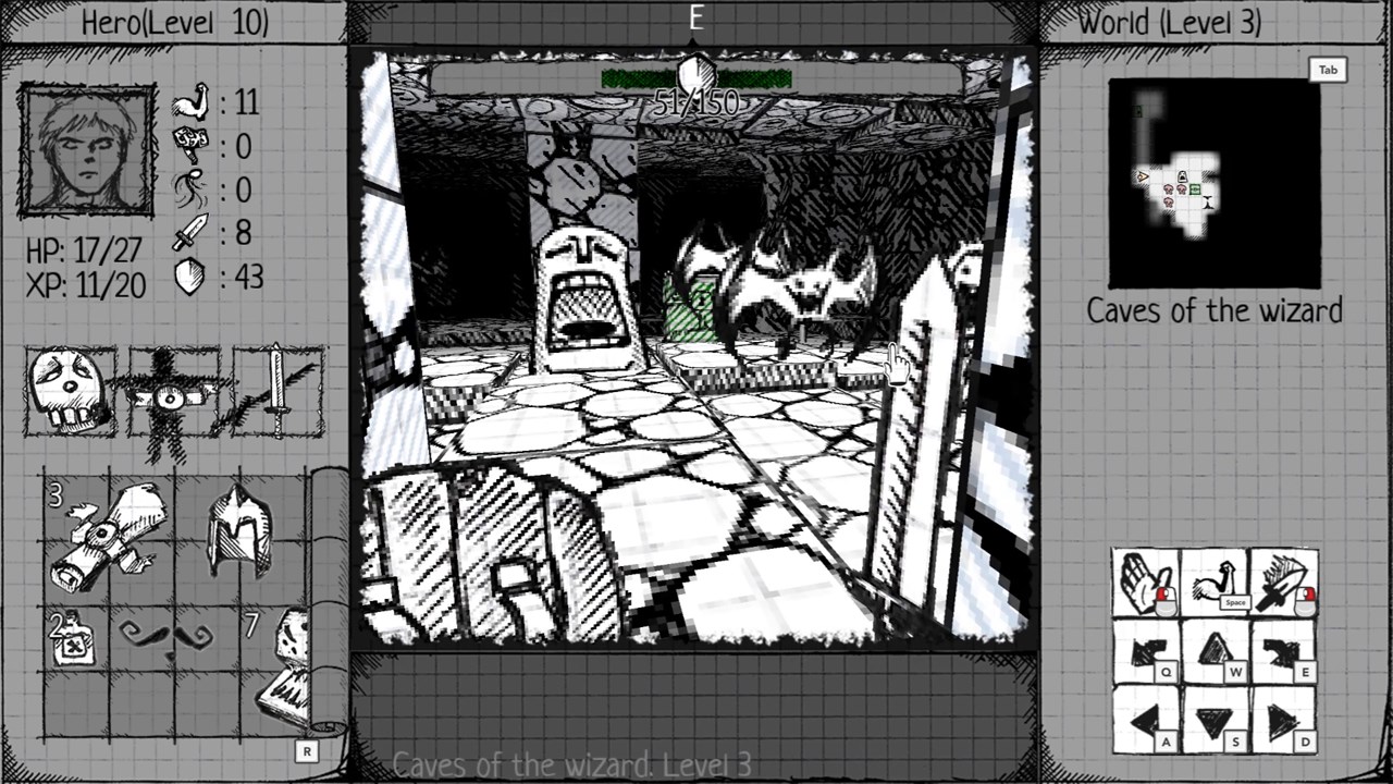 Drawngeon: Dungeons of Ink and Paper screenshot 1