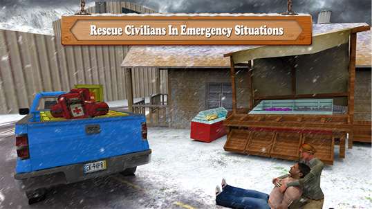 Relief Truck Driving Simulator - Help in Emergency screenshot 7
