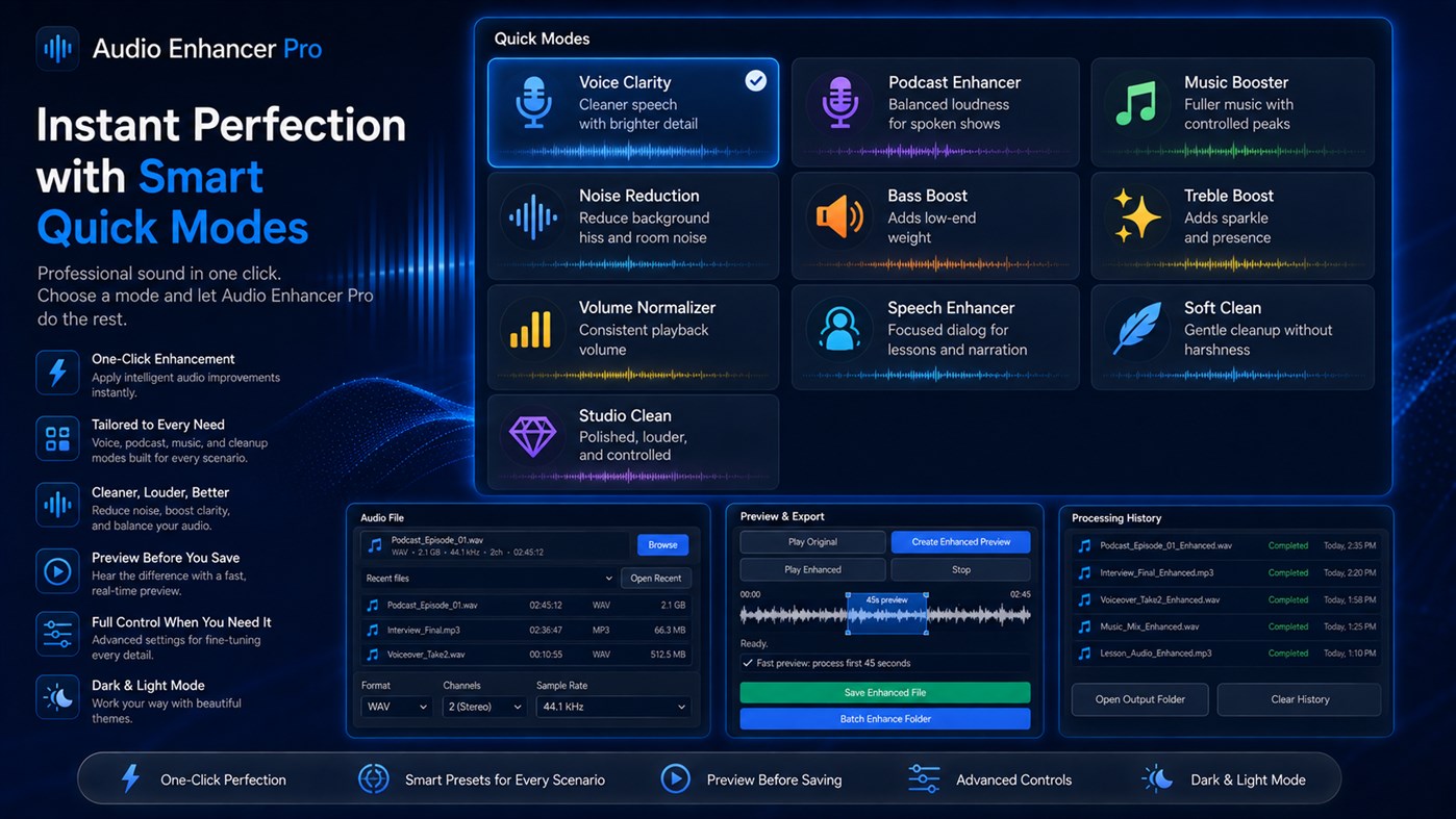 #2. Audio Enhancer Pro (Windows) De: Aria Vision