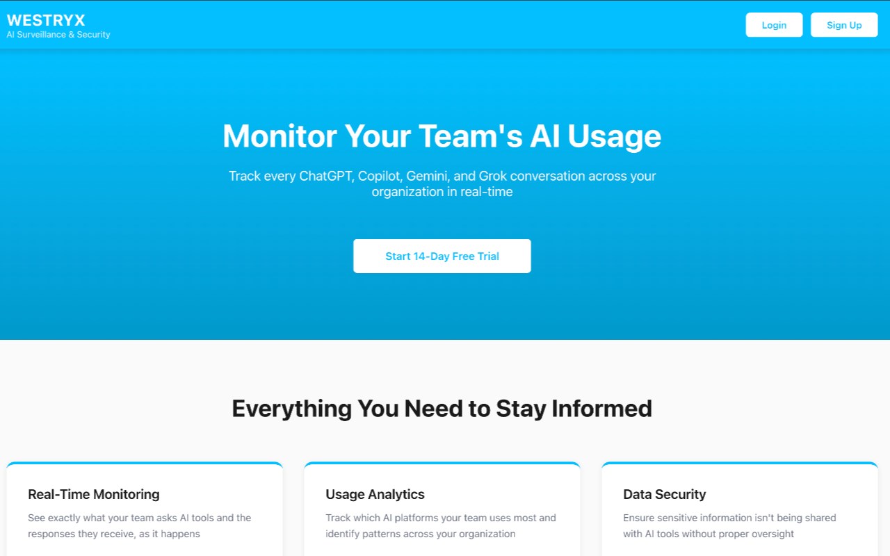 Westryx - AI Surveillance & Security