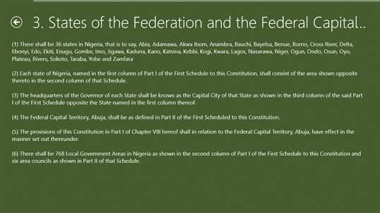 Nigeria Constitution screenshot 3