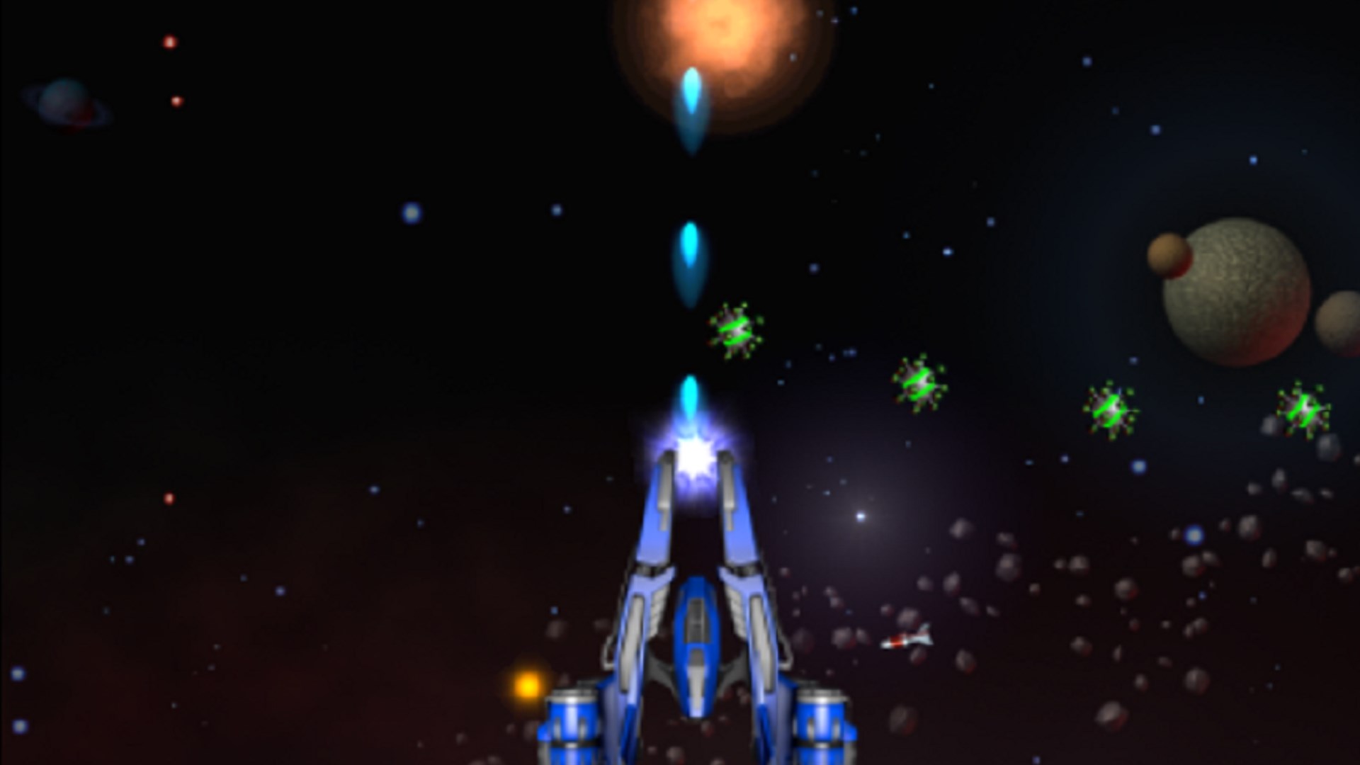 spaceship shooting game