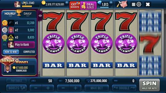 Pink 3 Diamonds Slots screenshot 9