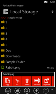 Pocket File Manager screenshot 2