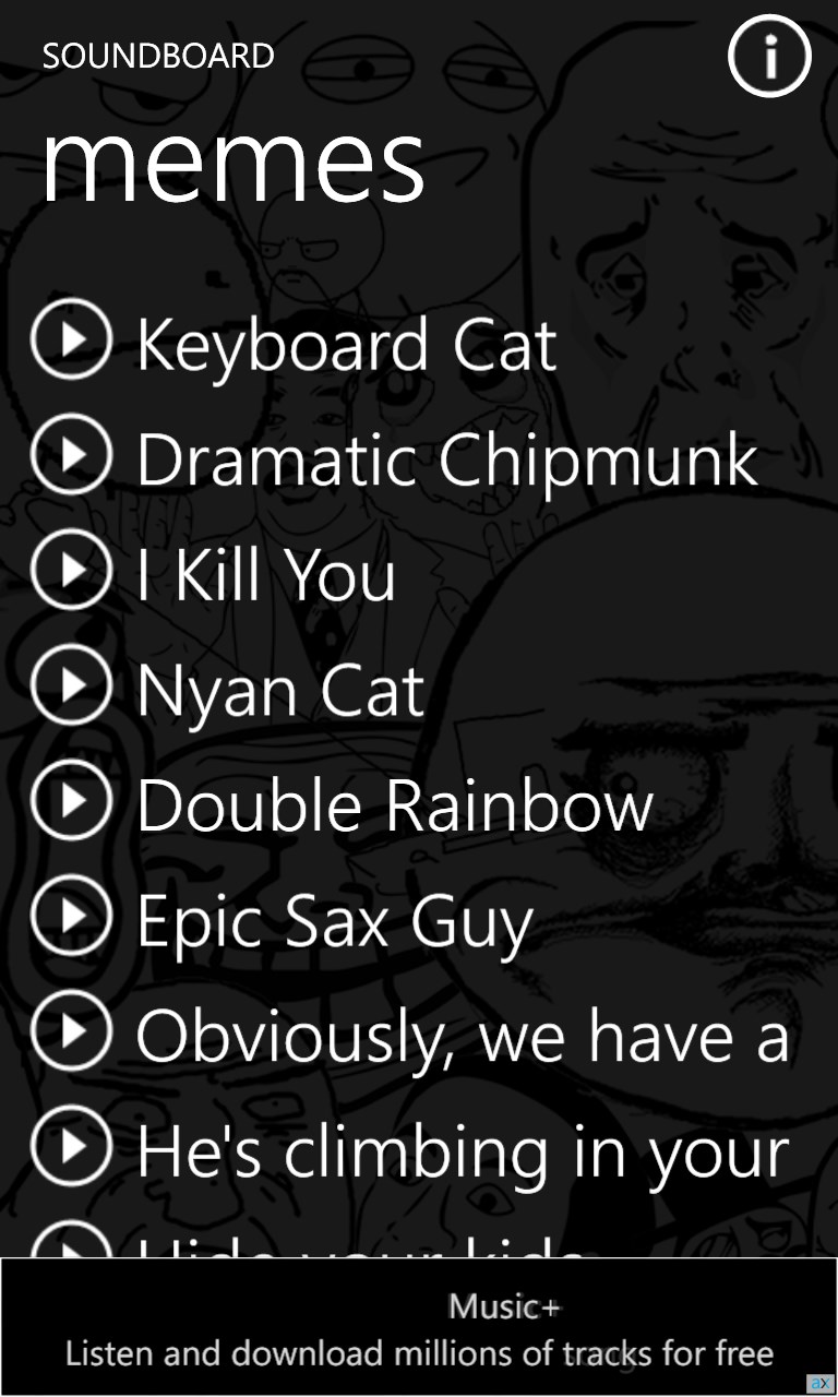 Meme Soundboard for Windows 10 Mobile