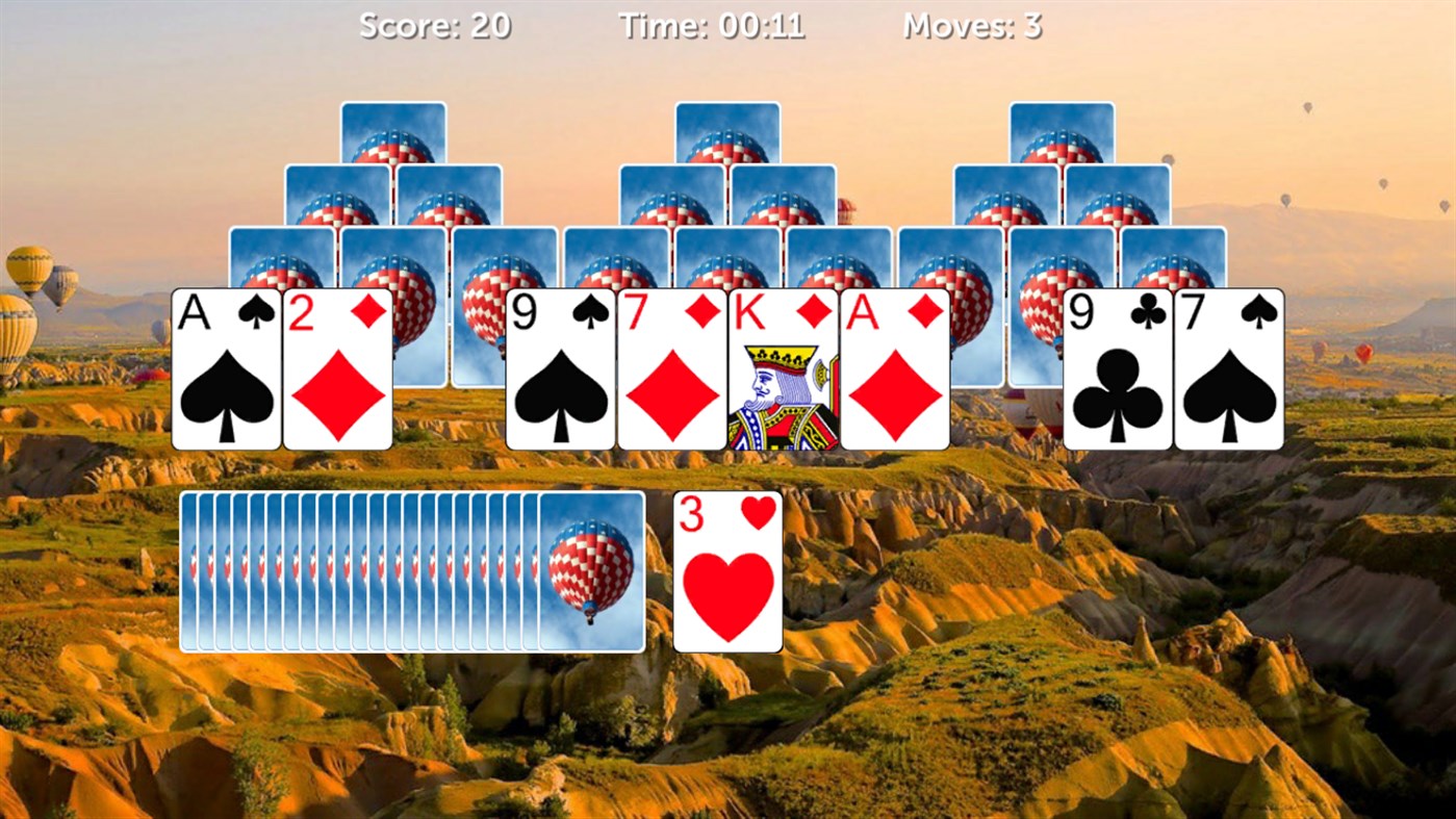 #2. TriPeaks Solitaire - No Ads (Windows) 由: Klondike Solitaire Game