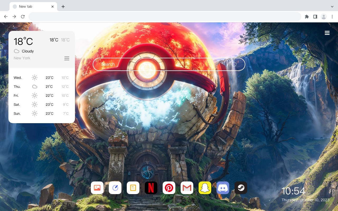 Pokémon Wallpaper HD HomePage Edge add-on