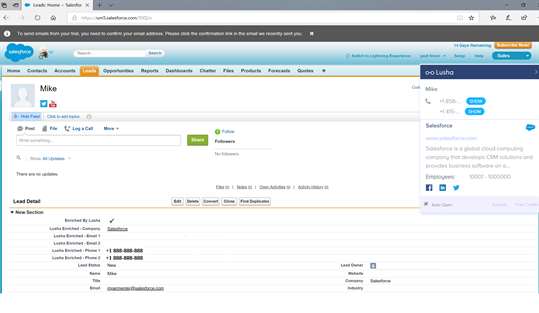 Lusha - Enterprise edition - Easily find B2B contact information screenshot 3