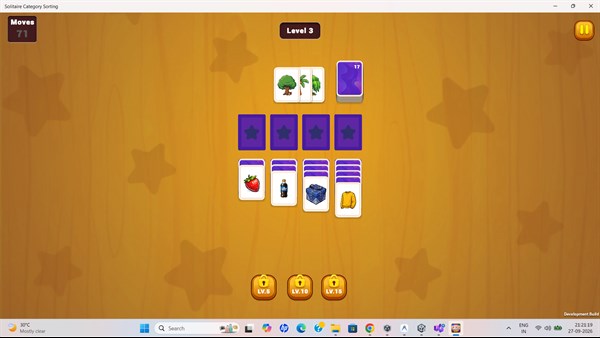 Solitaire Category Sorting — 6