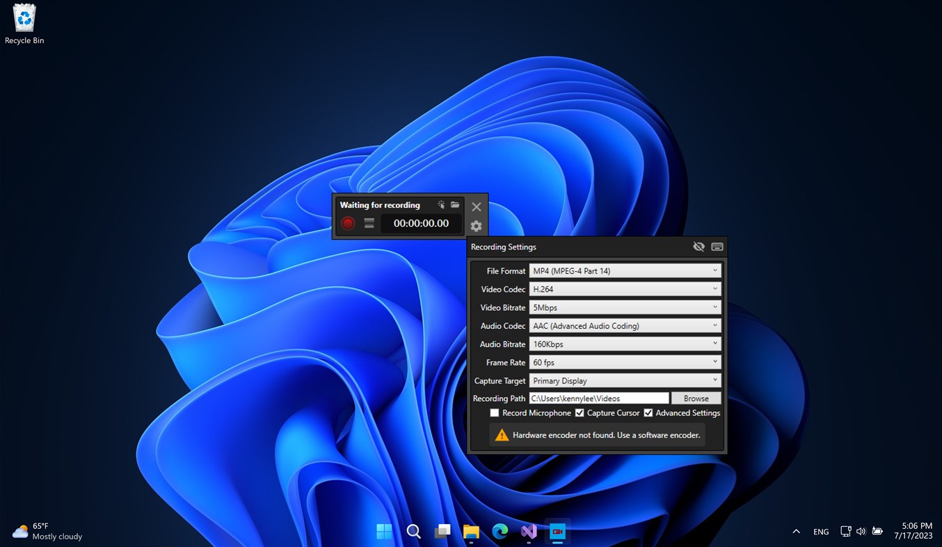 #1. Screen Recorder - App (Windows) 게시자: Lude Studio