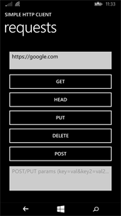 Simple HTTP Client screenshot 1