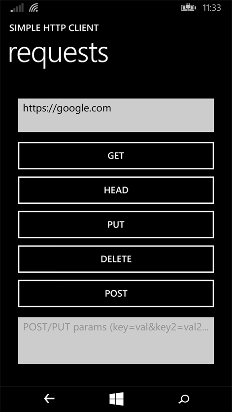 Simple HTTP Client Screenshots 1