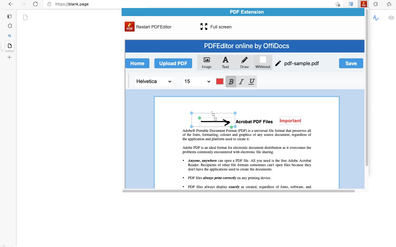 PDF editor online